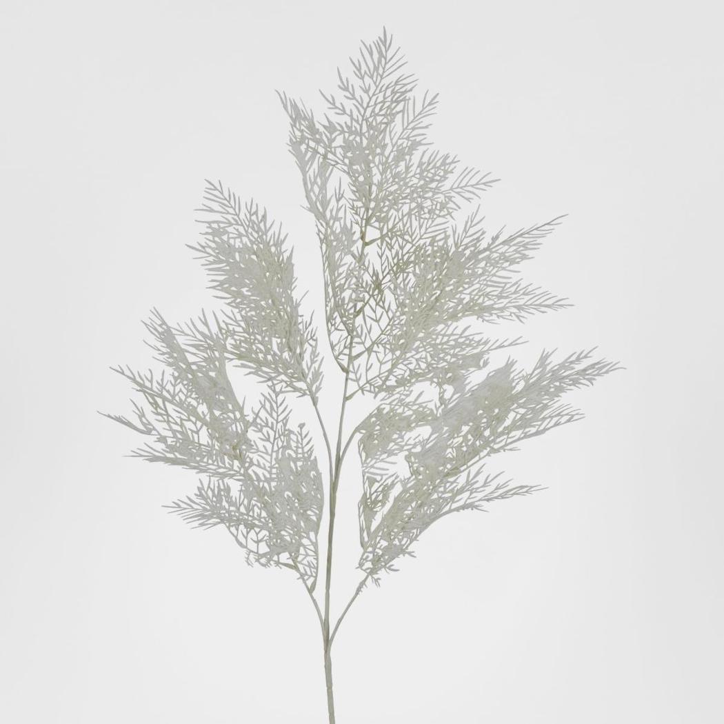Cedar leaf Spray stem White 6 pcs