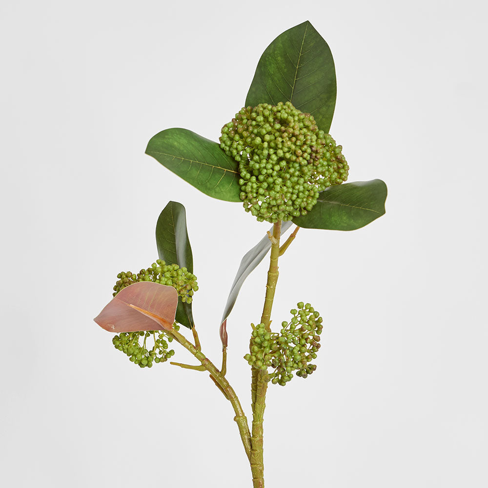 Magnolia Berry Spray 80cm Green