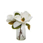 Magnolia in Glass Vase 30cm White