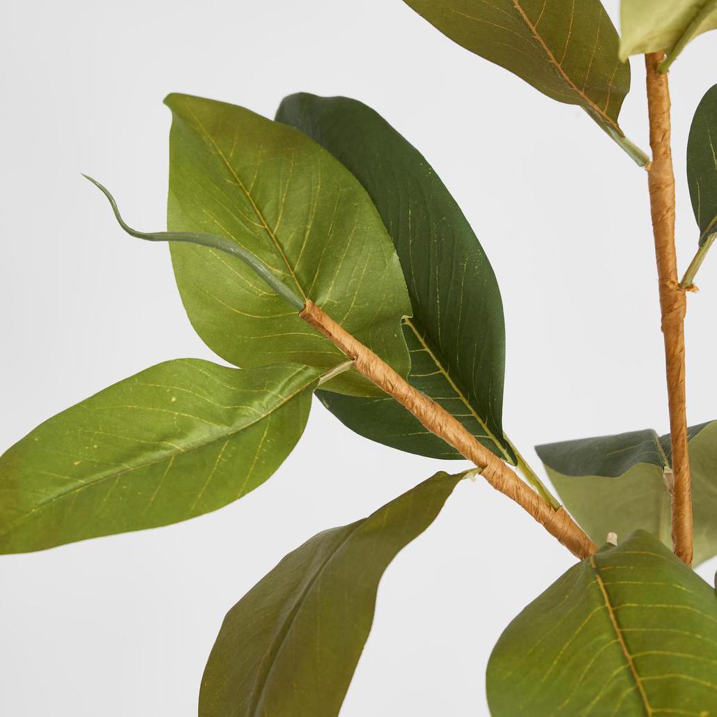 Autumn Magnolia Leaf Spray Stem 70cm 6 pcs