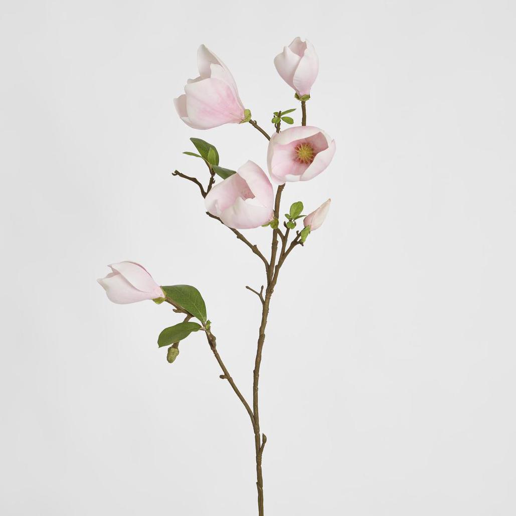 Magnolia Bud Spray 90cm Pink