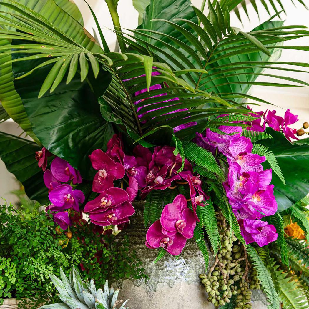 Real Touch phalaenopsis Orchid 78cm Purple