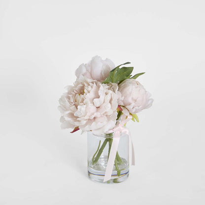 Peony Arrangement in Vase 23cm Pink