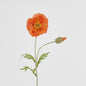 Poppy Stem 68cm Orange 6 pcs