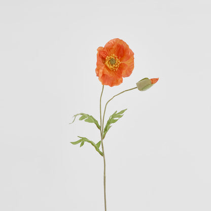 Poppy Stem 68cm Orange 6 pcs