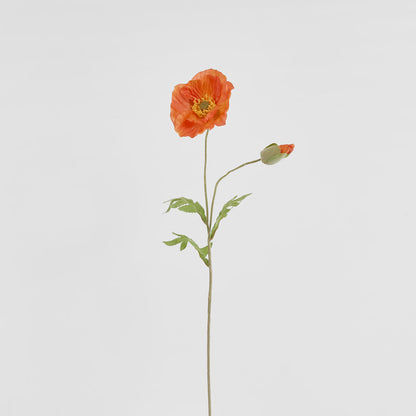 Poppy Stem 68cm Orange 6 pcs