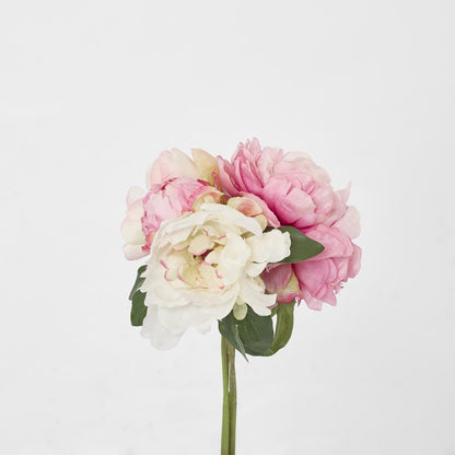 Peony Bouquet Mixed 30cm Light Pink 3 pcs