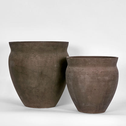 Landis Large Planter Set 2 Earth Brown