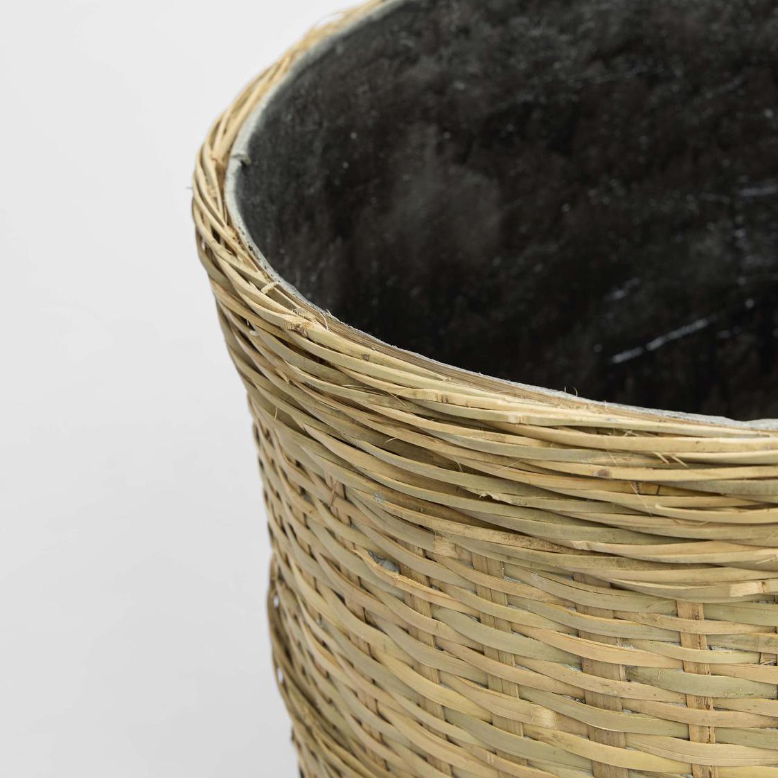 Village Planter Bamboo/Cement