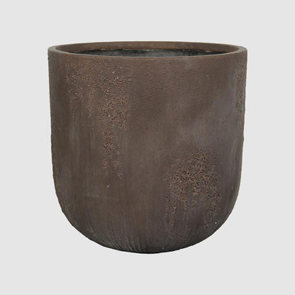 Oyster Lava Planter Large Brown
