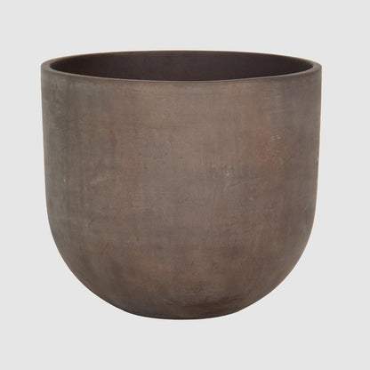 Oyster Lava Planter Small Brown