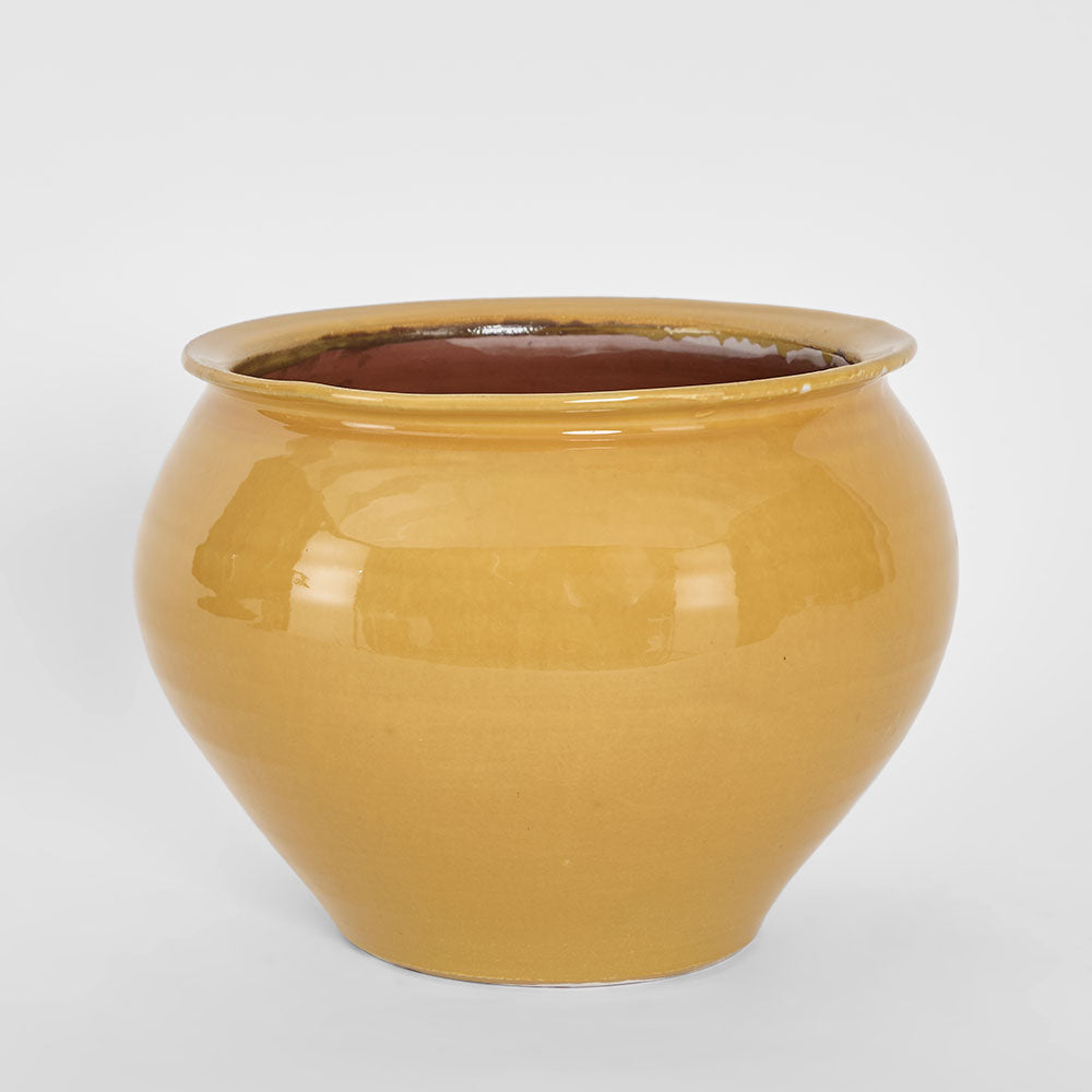 Petal Round Pot Mustard