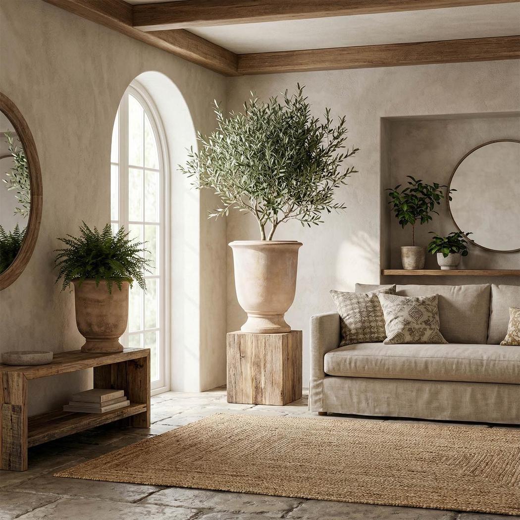 Fleur Planter Antique Finish