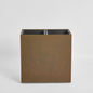 Odile Fiber Cement Dual Planter with Wheels Rust