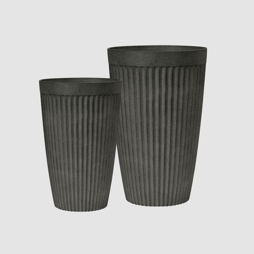 Elwood Tall Planters Black