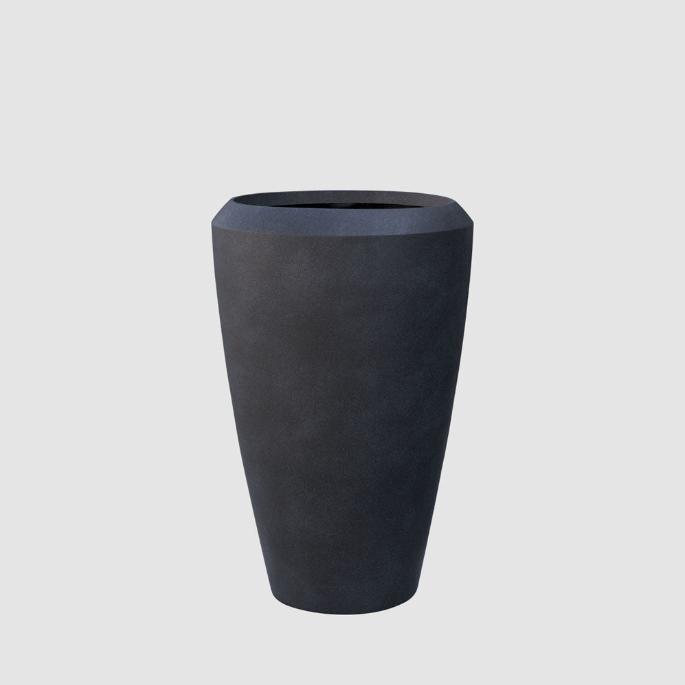 Pebble Tall Planters Black