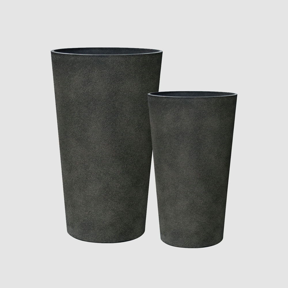 Ridge Tall Planters Black