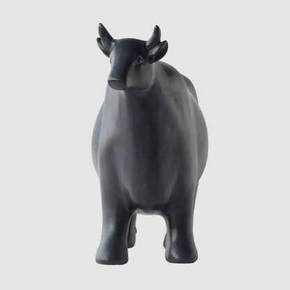 Fresian Black Cow Statue