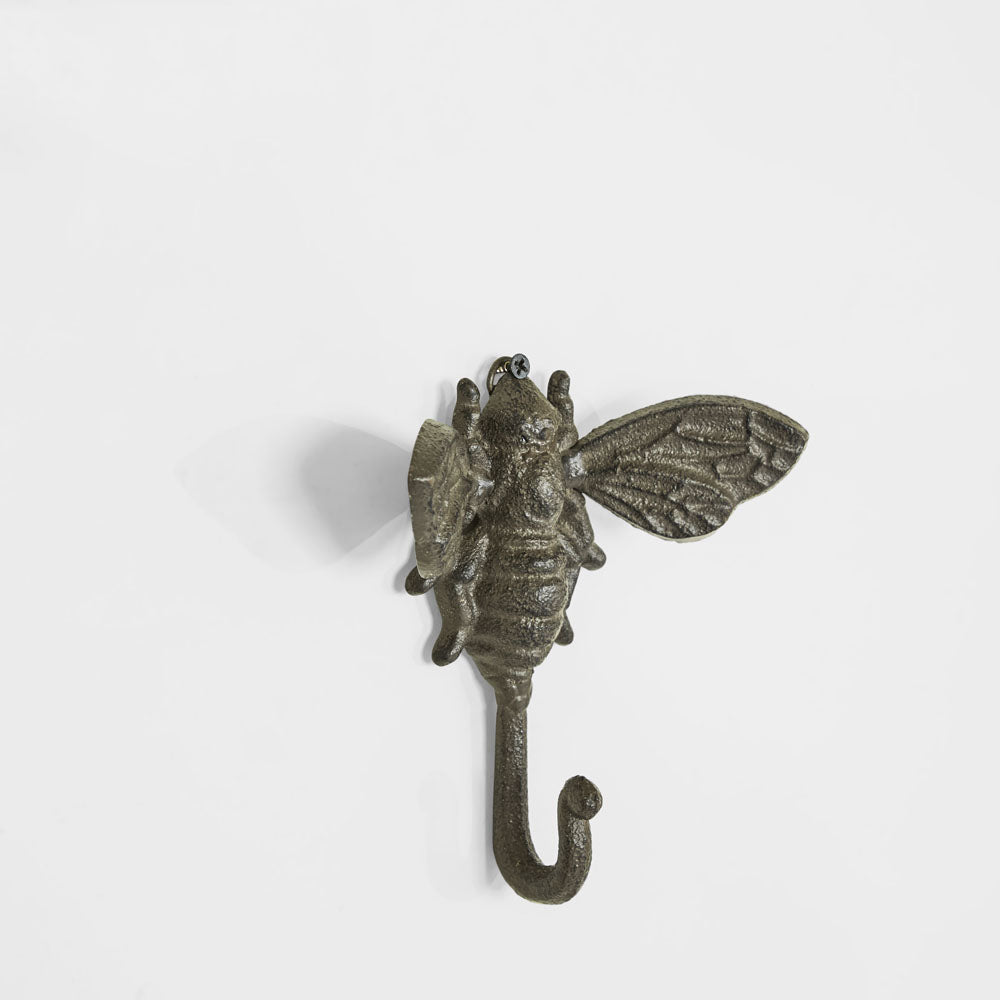 Bumble Bee Cast Iron Wall Hook 2 pcs