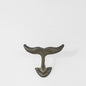 Whale Tail Cast Iron Wall Hook 2 pcs