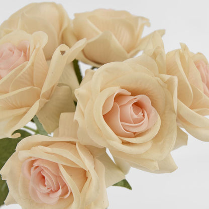 Romance Real Touch Rose Bouquet Light Pink 6 pcs