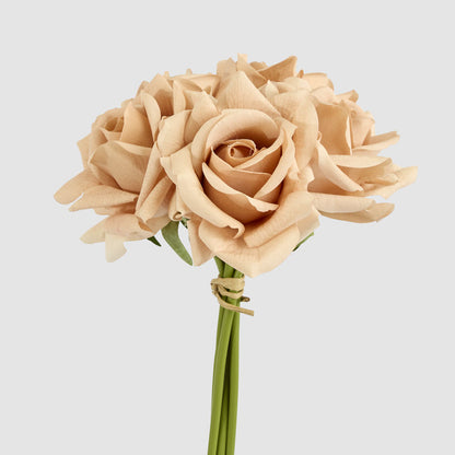 Amelia Real Touch Rose Bouquet Brown