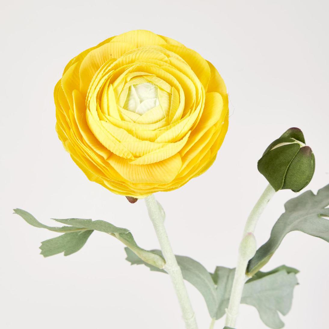 Clara Yellow Ranunculus Spray49cm 12 pcs
