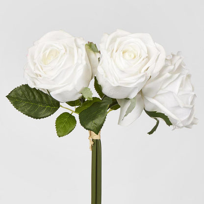 Willow Rose Bunch 29cm White 6 pcs