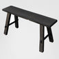 Medium timber vintage Bench Black