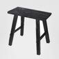 Small timber vintage side table/Bench Black