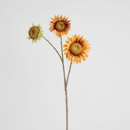 Sunflower Spray 87cm Orange 6 pcs