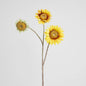 Sunflower Spray 87cm Yellow Brown 6 pcs