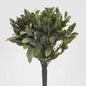 Flocked Sage Bush 26cm Green 6 pcs