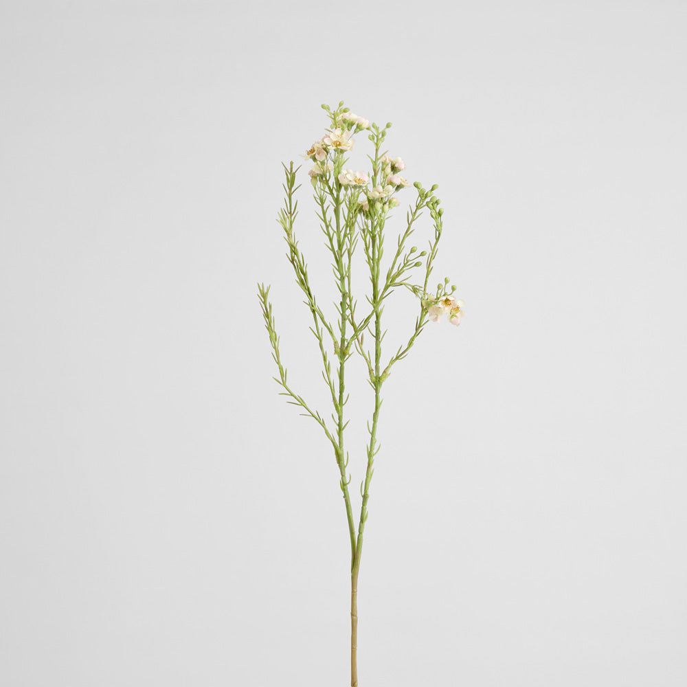 Wax Flower Spray 84cm White 6 pcs