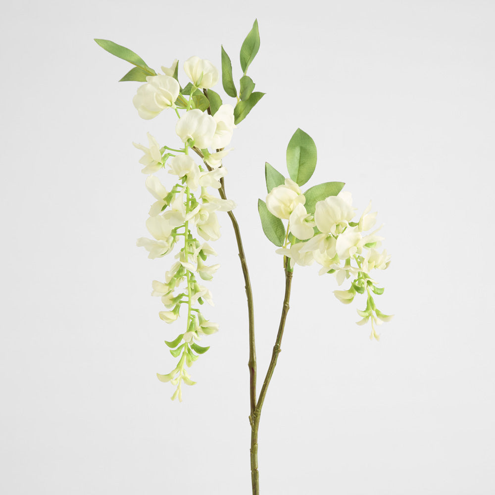 Wisteria Spray 1m White 6 pcs