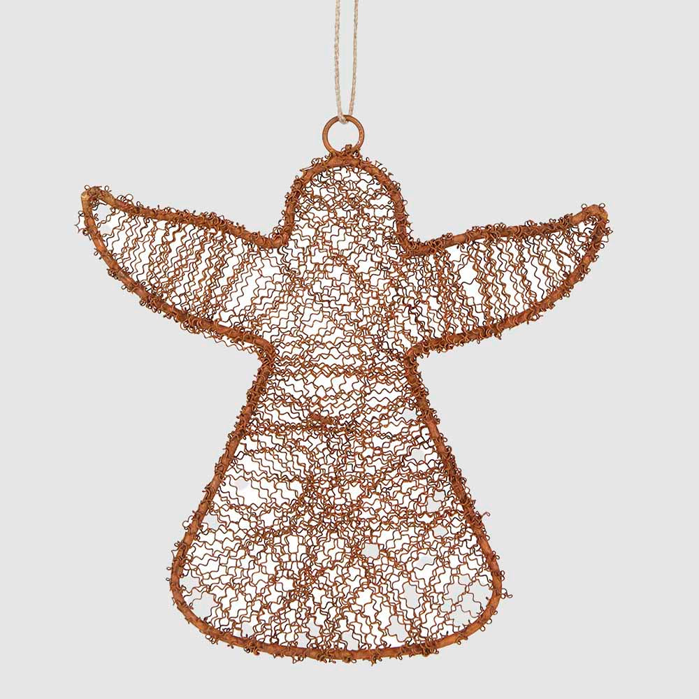 Dustle Wire Angel Decoration Large 2 pcs