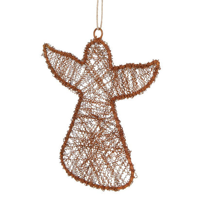 Dustle Wire Angel Decoration Large 2 pcs