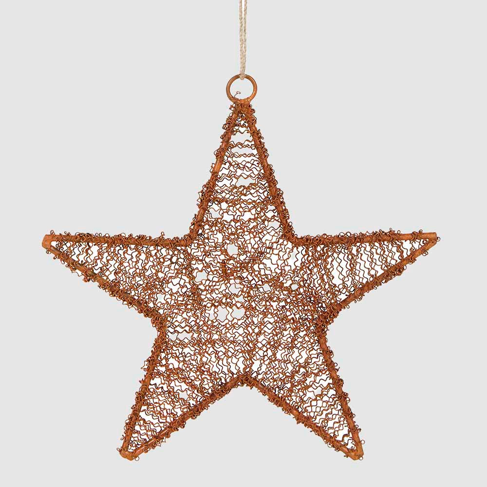 Dustle Wire Star Decoration Large 2 pcs