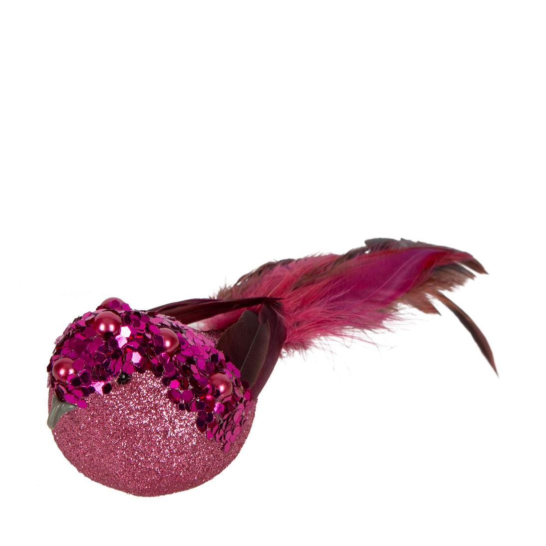 Armand Clip on Bird Decoration Pink 3 pcs
