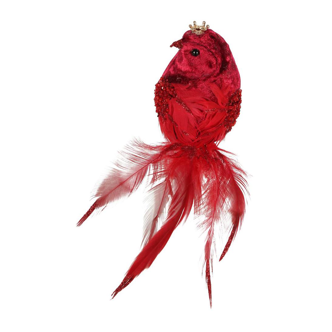 Mosh Clip on Bird Red 2 pcs