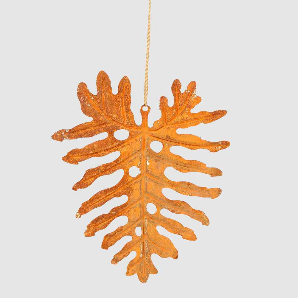 Ghardin Monstera Leaf Hanging Tree Ornament 12 pcs