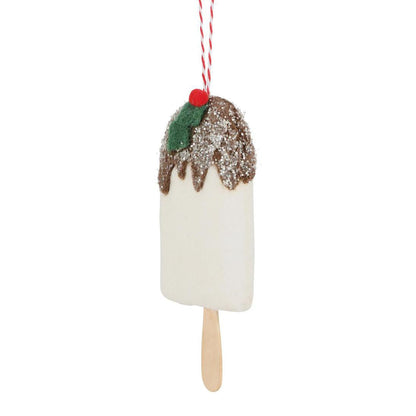 Mervelle Felt Ice Cream Hanging Tree Ornament Brown 8 pcs