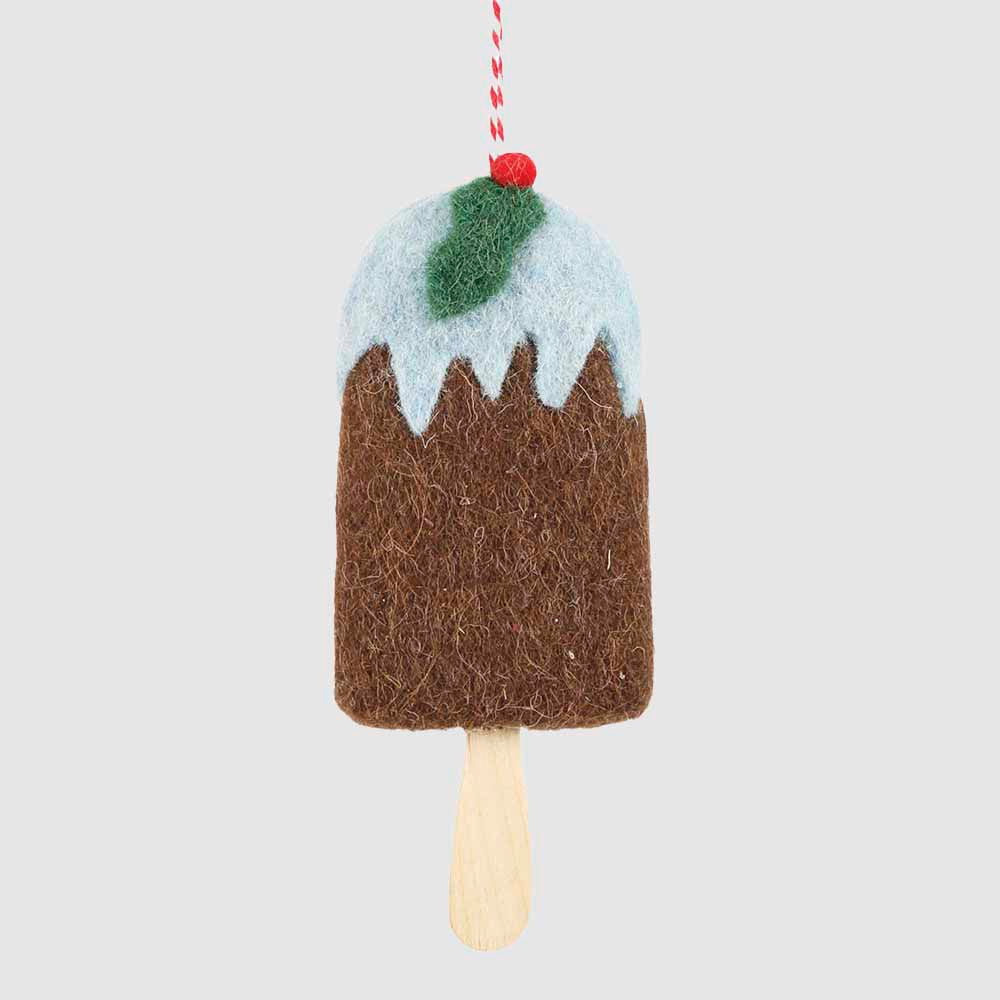 Mervelle Felt Ice Cream Hanging Tree Ornament Blue 8 pcs