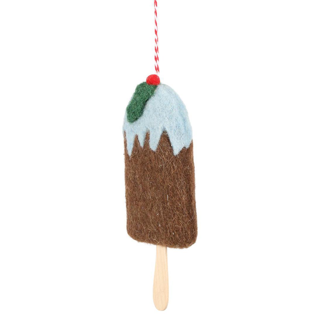 Mervelle Felt Ice Cream Hanging Tree Ornament Blue 8 pcs