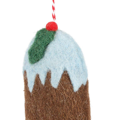 Mervelle Felt Ice Cream Hanging Tree Ornament Blue 8 pcs