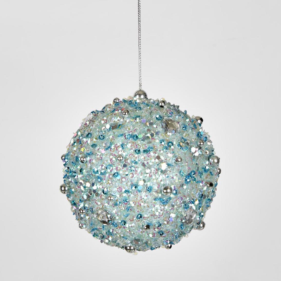Glitterati Bauble Mint Green 2 pcs