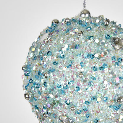 Glitterati Bauble Mint Green 2 pcs