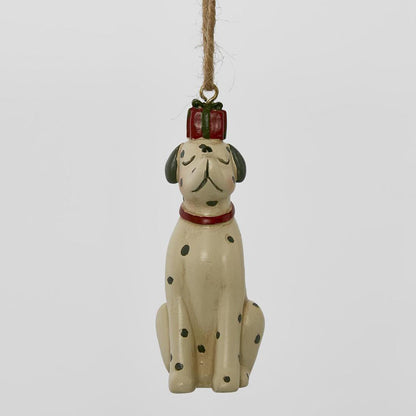 Alfred Hanging Dog Ornament 2 pcs