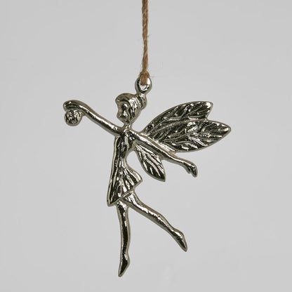 Fairy Hanging Ornament Silver 4 pcs