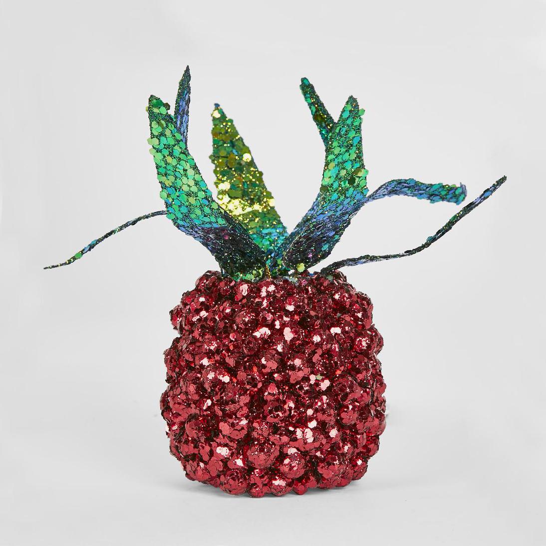 Shimmer Hanging Pineapple Red 6 pcs